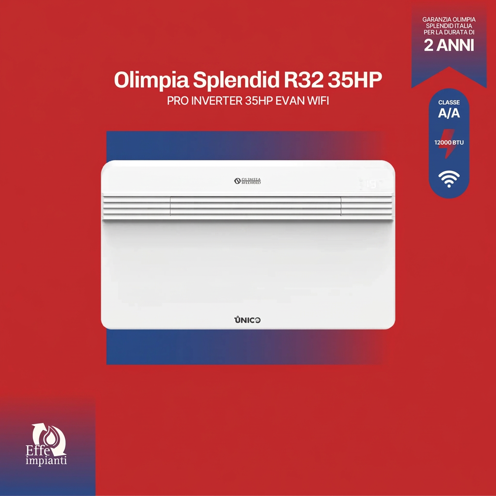 Climatizzatore Olimpia Splendid Unico Pro Inverter HP EVAN WiFi R32