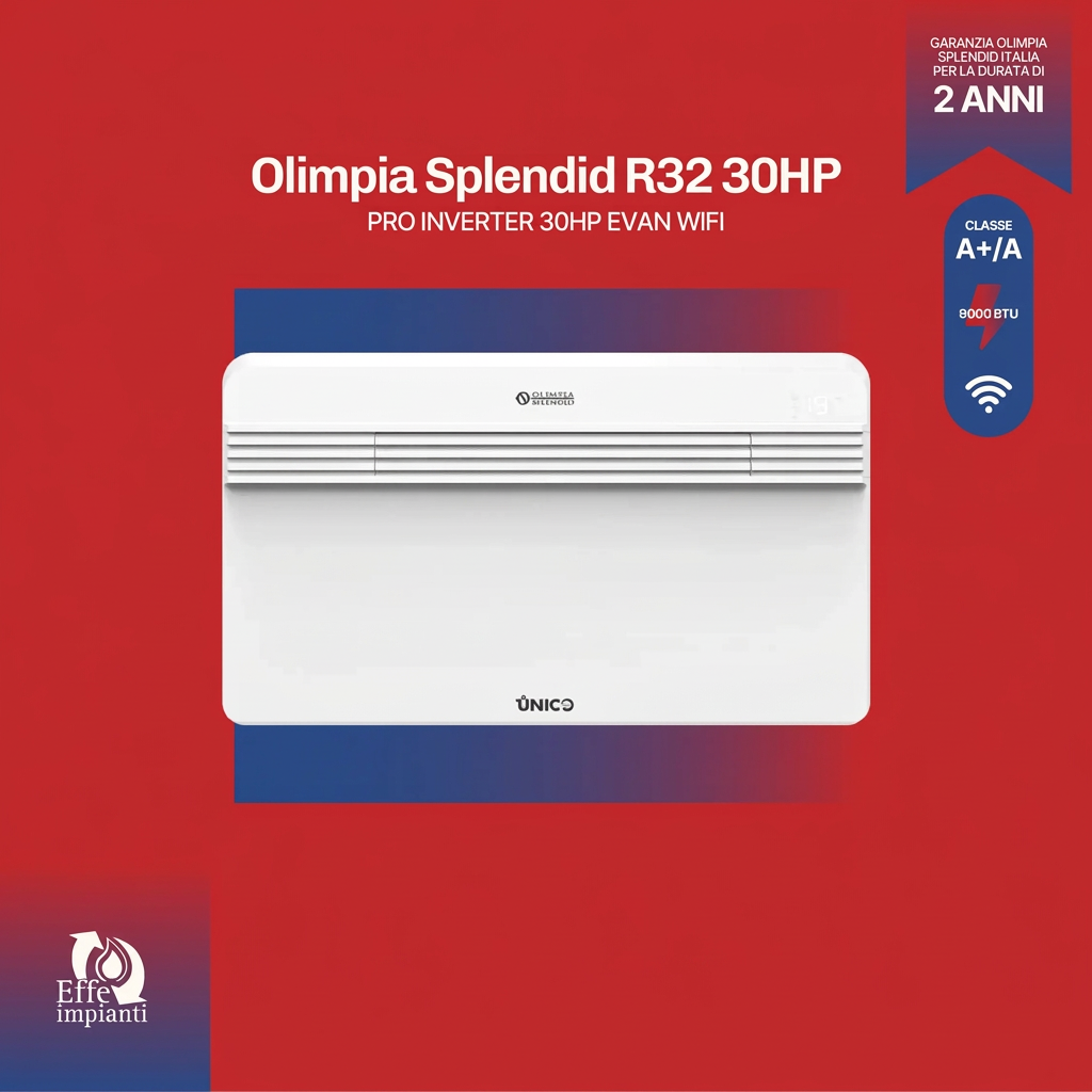 Climatizzatore Olimpia Splendid Unico Pro Inverter HP EVAN WiFi R32