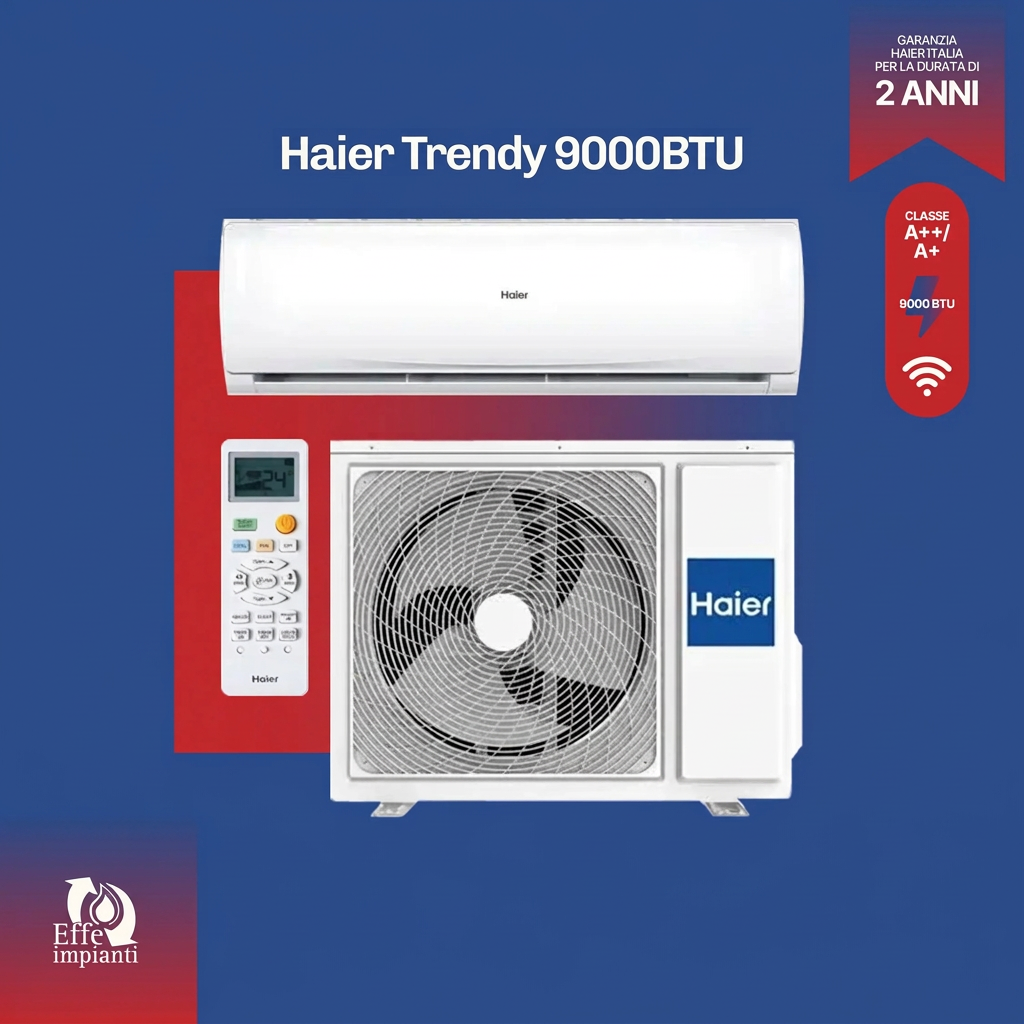 Climatizzatore Haier Trendy WiFi con installazione inclusa