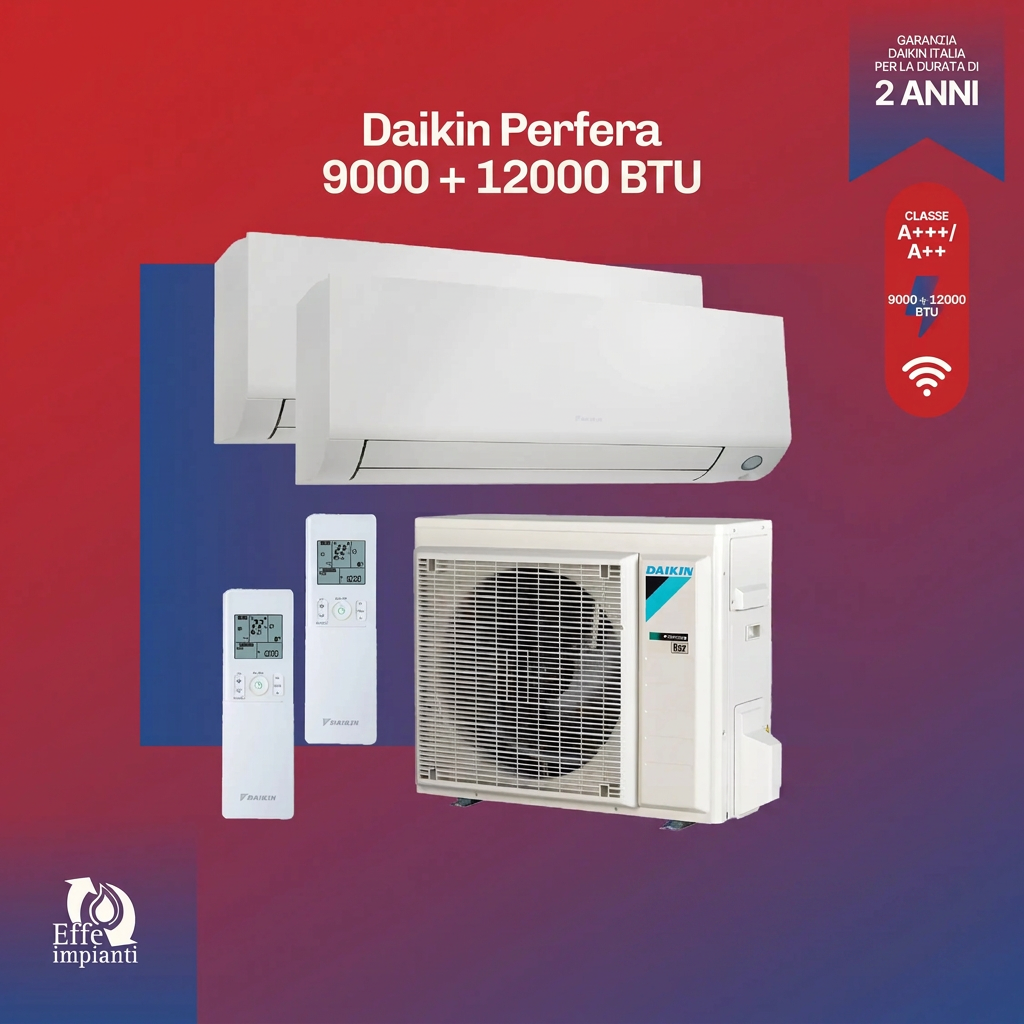 Climatizzatore dual Daikin Perfera WiFi