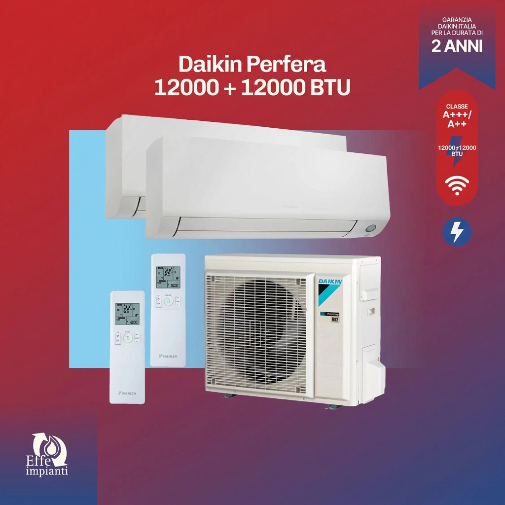 Climatizzatore dual Daikin Perfera WiFi