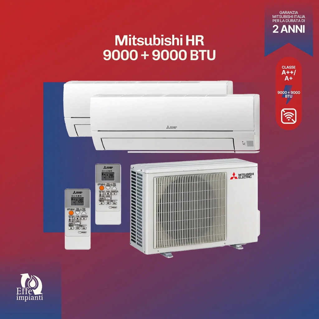 Climatizzatore dual Mitsubishi HR senza WiFi