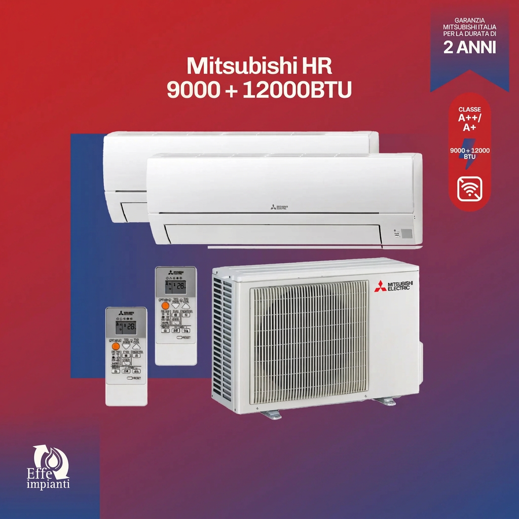 Climatizzatore dual Mitsubishi HR senza WiFi