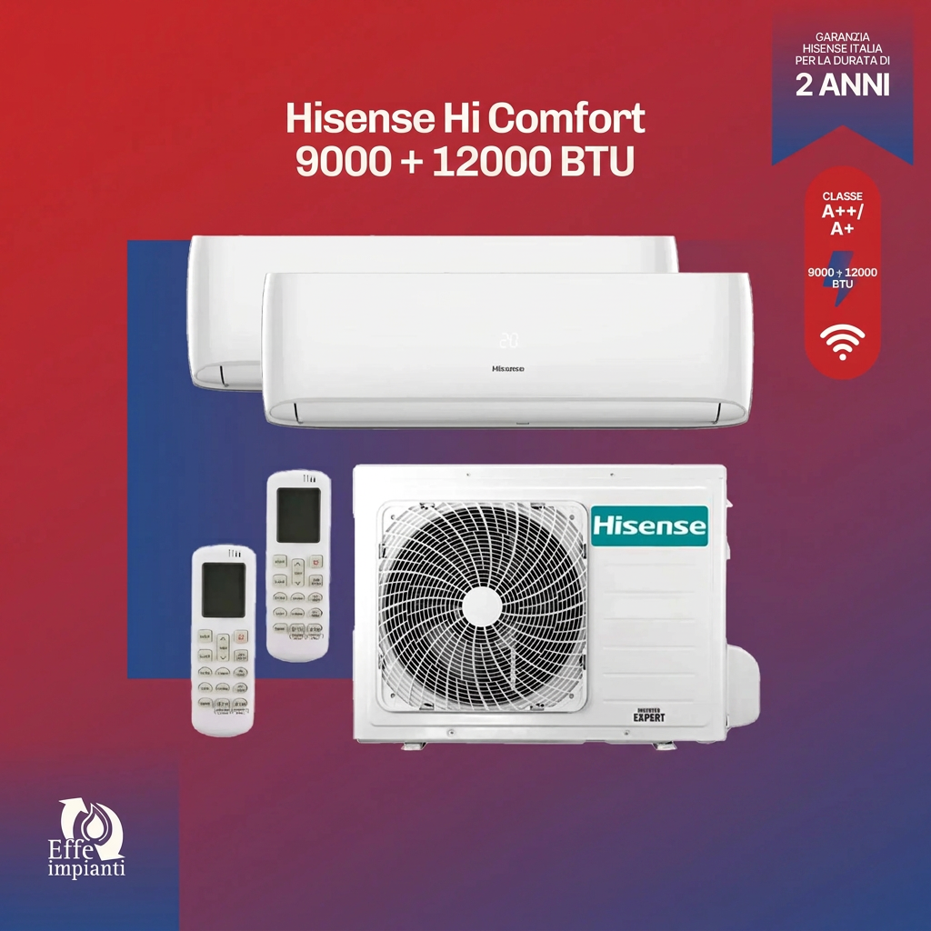 Climatizzatore dual Hisense Hi Comfort WiFi