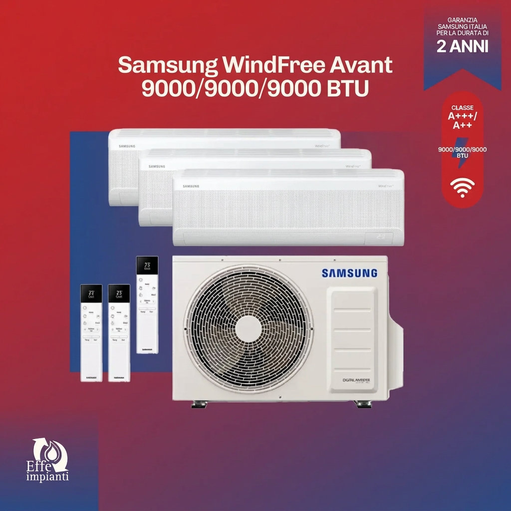 Climatizzatore trial split Samsung WINDFREE AVANT – riferimento listino 52KW