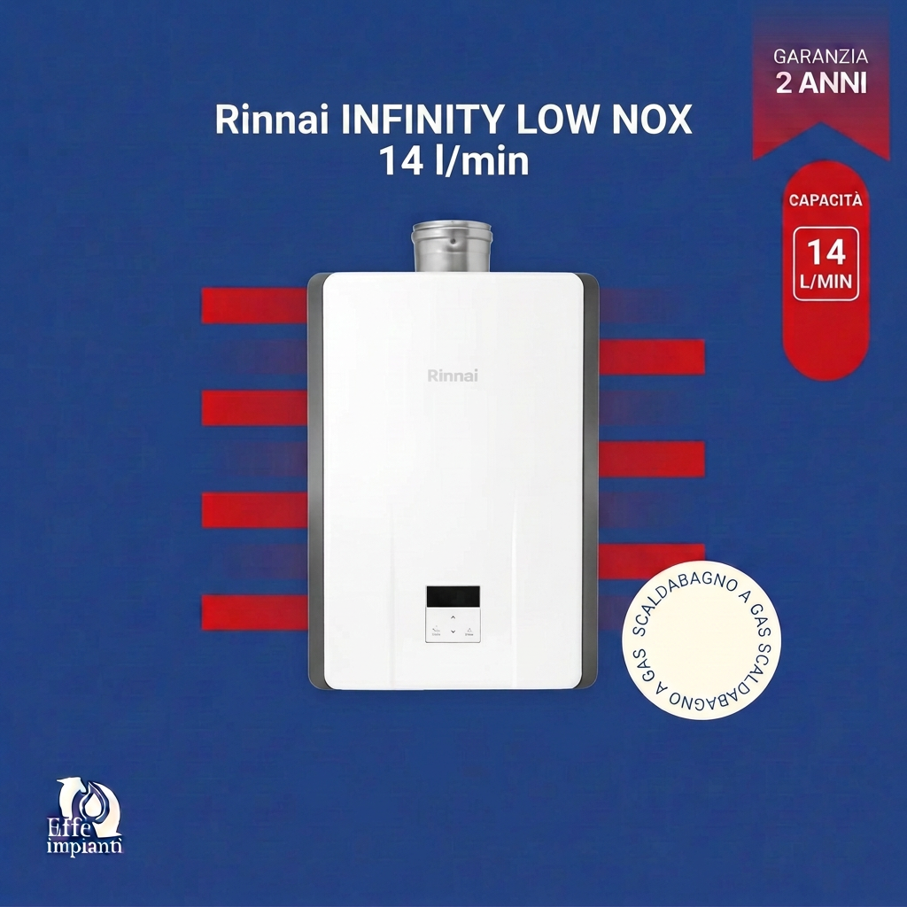 Scaldabagno a gas Rinnai INFINITY LOW NOX da interno