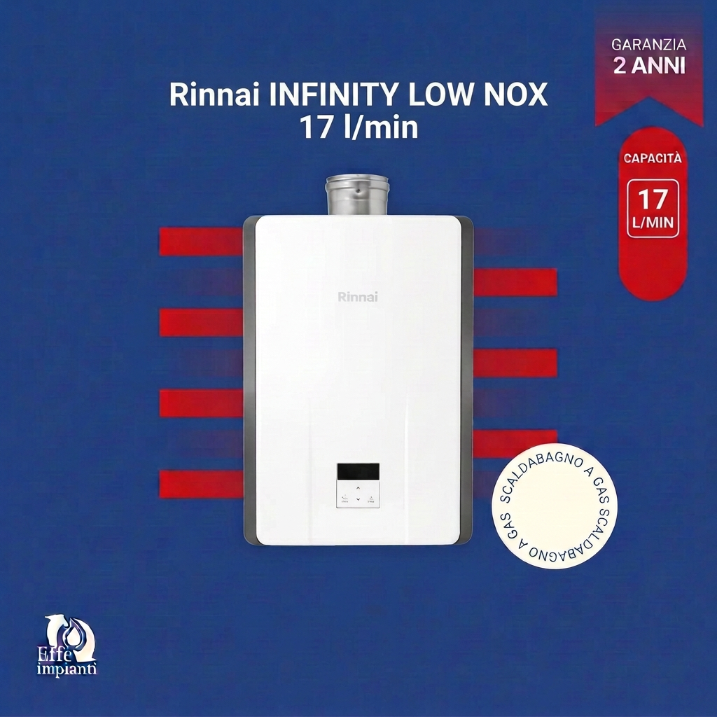 Scaldabagno a gas Rinnai INFINITY LOW NOX da interno