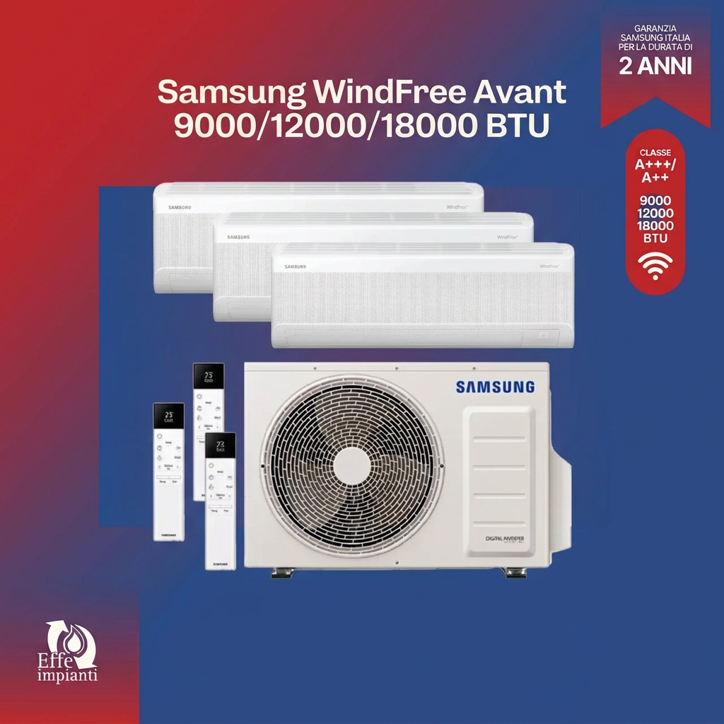 Climatizzatore trial split Samsung WINDFREE AVANT – riferimento listino 52KW