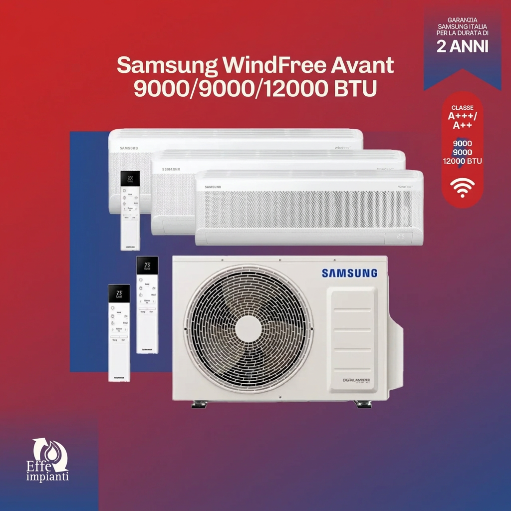 Climatizzatore trial split Samsung WINDFREE AVANT – riferimento listino 52KW