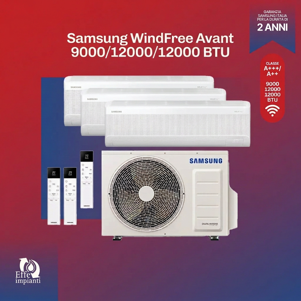 Climatizzatore trial split Samsung WINDFREE AVANT – riferimento listino 52KW