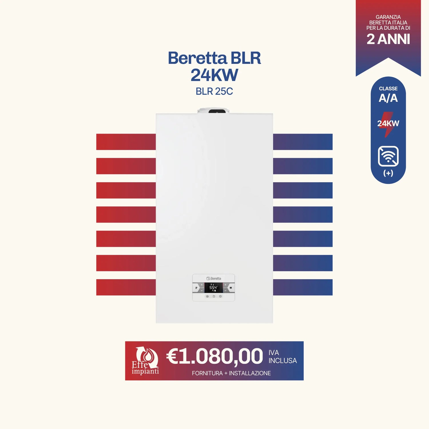 Beretta BLR 24KW con installazione inclusa