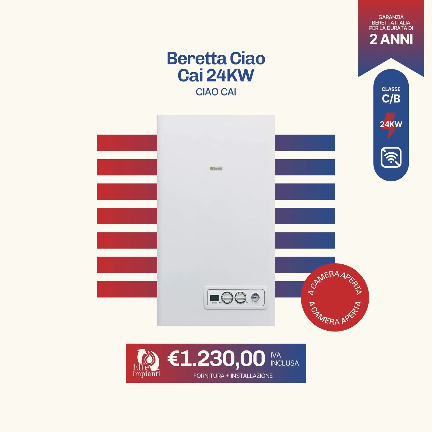 Beretta Ciao Cai 24KW con installazione inclusa