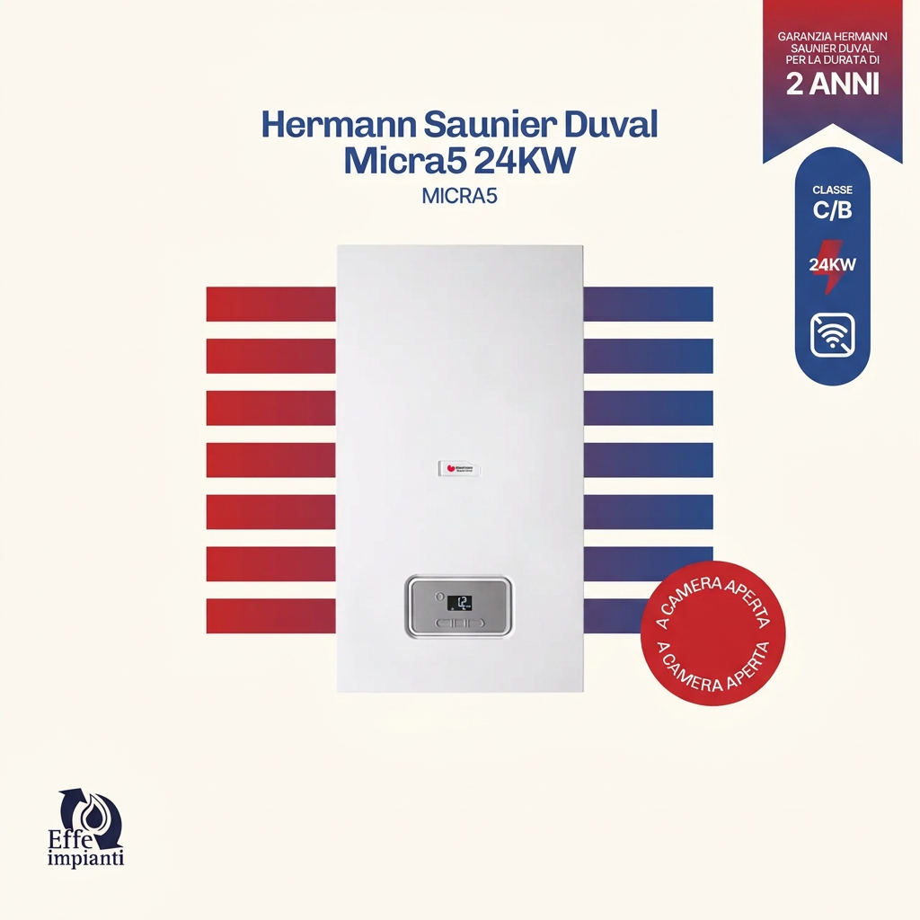 Caldaia Hermann Saunier Duval Micra5 24KW con installazione inclusa