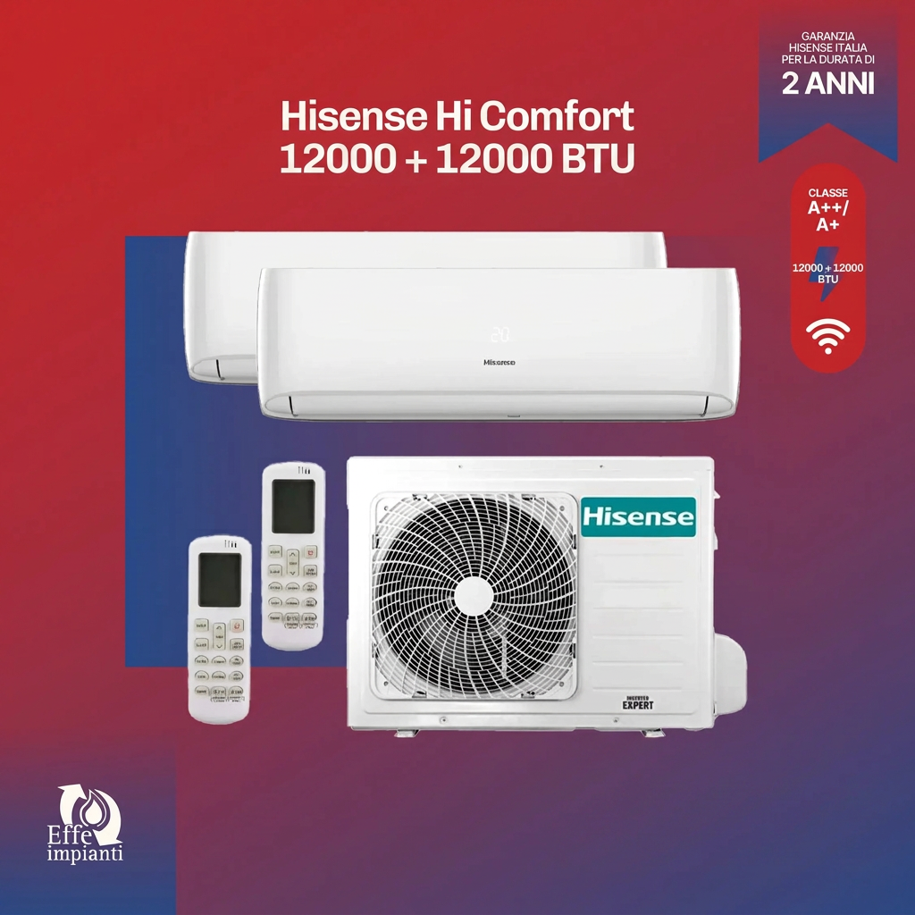 Climatizzatore dual Hisense Hi Comfort WiFi