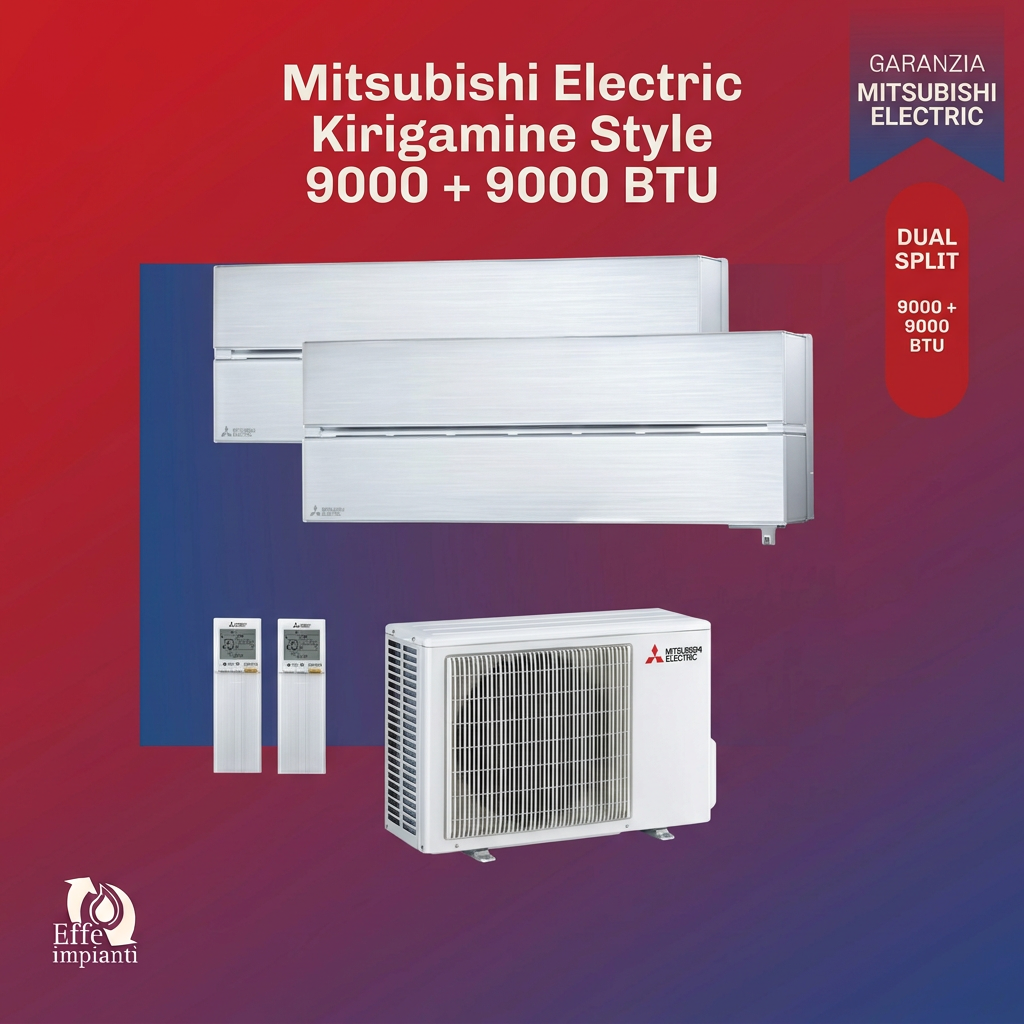 Climatizzatore dual Mitsubishi Electric Kirigamine Style – unità esterna classe 5 kW