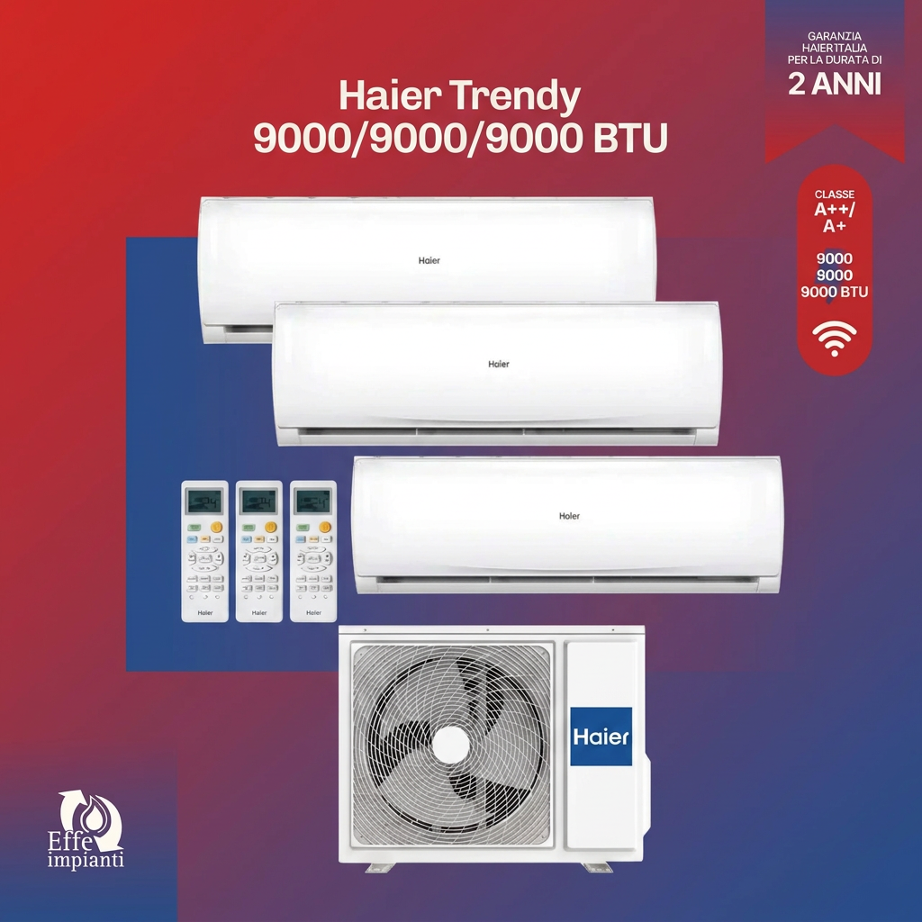 Climatizzatore trial split Haier TRENDY