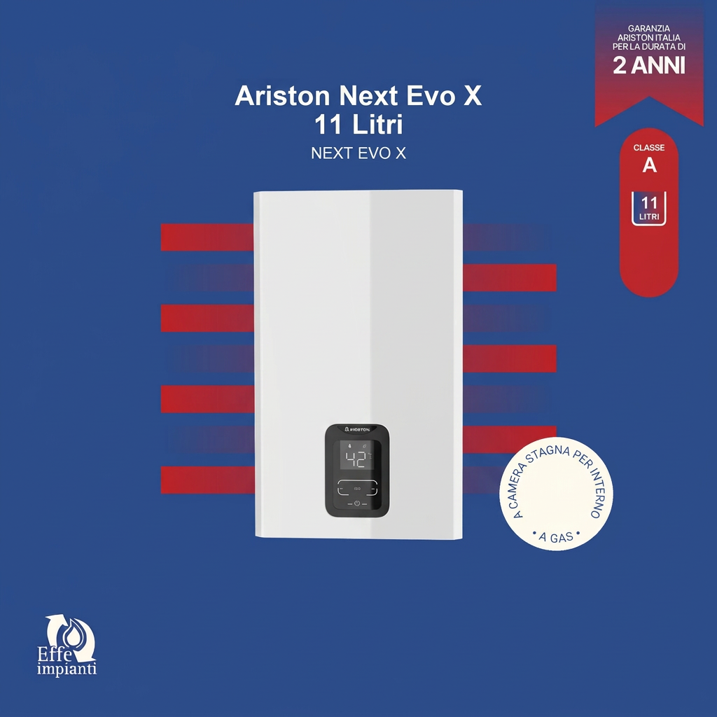 Ariston Next Evo X 11 litri con logo Effe impianti